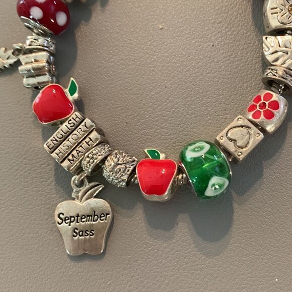 Back to School Vintage Charm Bracelet - Picture 2 of 4